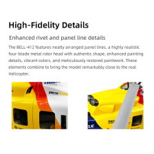 Flywing Bell 412 RTF Elicottero GPS Classe 470 Quadripala FW-BELL412-ACE
