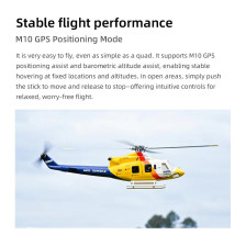 Flywing Bell 412 RTF Elicottero GPS Classe 470 Quadripala FW-BELL412-ACE