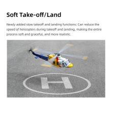 Flywing Bell 412 RTF Elicottero GPS Classe 470 Quadripala FW-BELL412-ACE