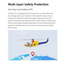 Flywing Bell 412 RTF Elicottero GPS Classe 470 Quadripala FW-BELL412-ACE