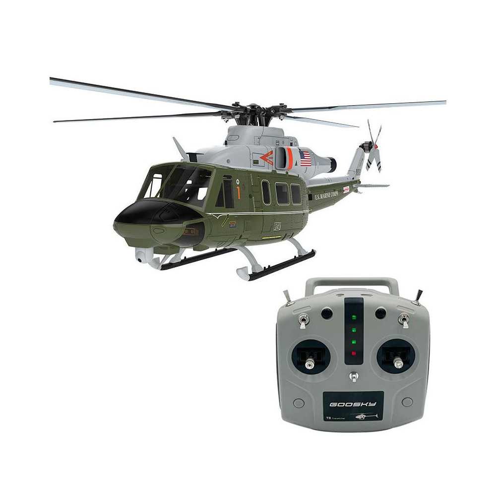 GOOSKY E2 GPS Elicottero 1:35 UH-1Y Marine One RTF Valigetta BAF050021-A GOOSKY E2 GPS Elicottero 1:35 UH-1Y Marine One RTF Valigetta BAF050021-A