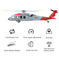 FLYWING MH-60R Seahawk Elicottero RC 470 GPS ACE FWUH60-MH-60R-GREY