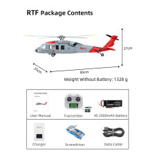 FLYWING MH-60R Seahawk Elicottero RC 470 GPS ACE FWUH60-MH-60R-GREY