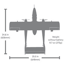 E-flite Micro OV-10 Bronco 645mm BNF Basic AS3X SAFE EFLU35050