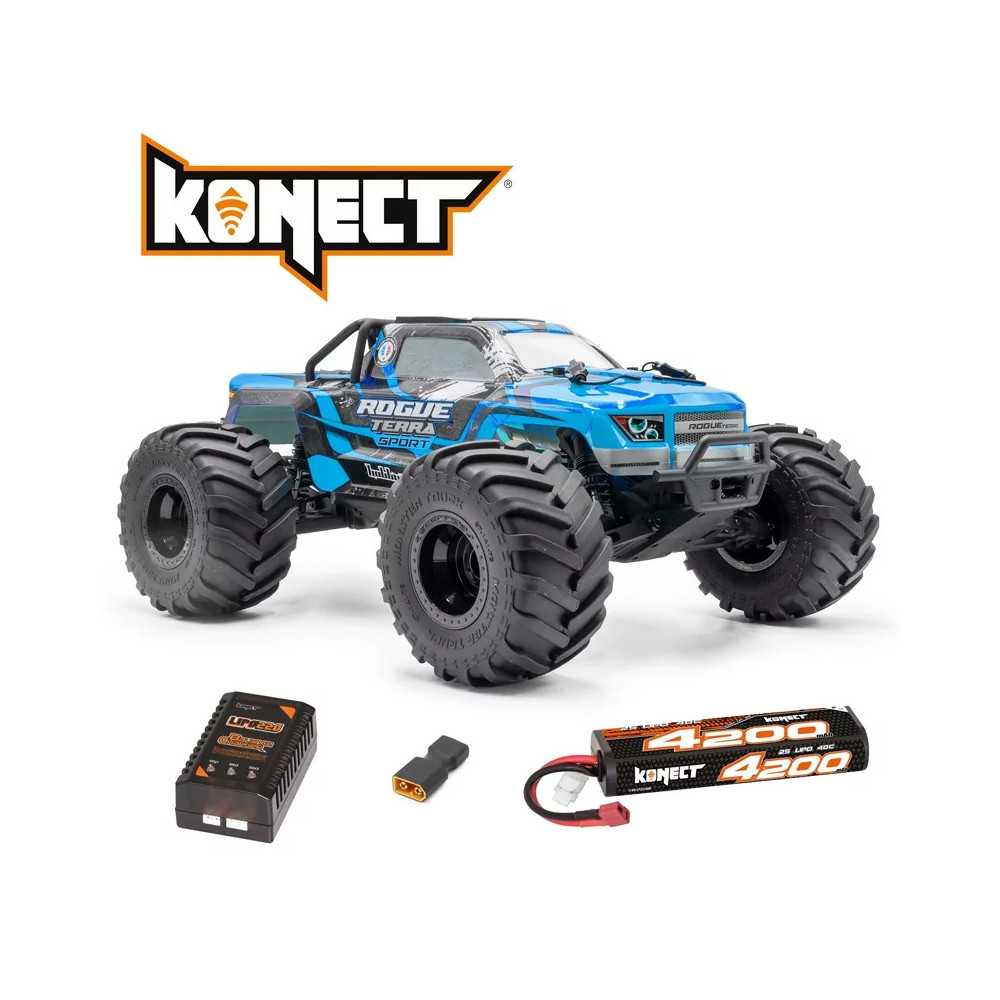 Hobbytech Rogue Terra Brushless Sport Blu 1/10 Pack | Casa del Modellismo