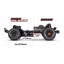 Traxxas Maxx Slash 6S 4WD Blu Short Course RTR | Casa del Modellismo