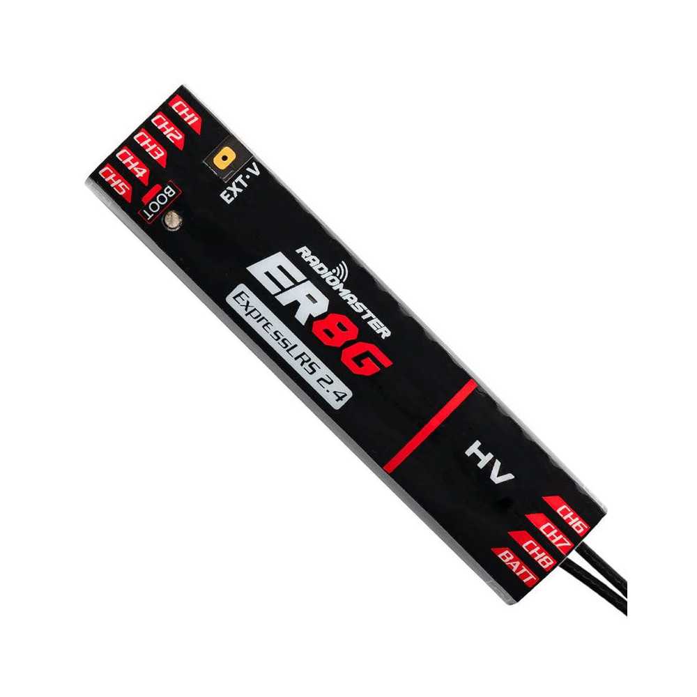 Ricevitore RadioMaster ER8G ELRS 8CH PWM 2.4GHz LBT | Casa del Modellismo