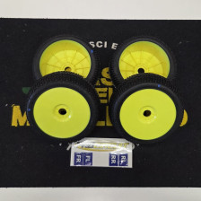 ProCircuit Treno di Gomme Buggy 1/8 Off-Road Shock Wave Blu Medium Incollate su Cerchio (art. PC1004-YB)