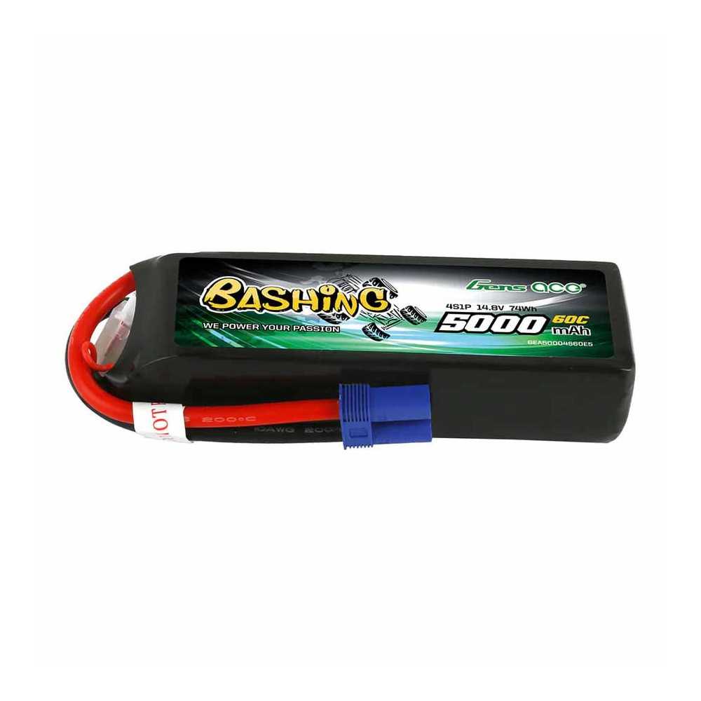 GensAce LiPo 4S 14.8V 5000mAh 60C EC5 GE3-5000-4C5GT | Casa del Modellismo GensAce LiPo 4S 14.8V 5000mAh 60C EC5 GE3-5000-4C5GT | Casa del Modellismo