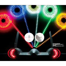 Jamara LED Stips colore GIALLO, 10 cm = 6 LED (art. 179971)