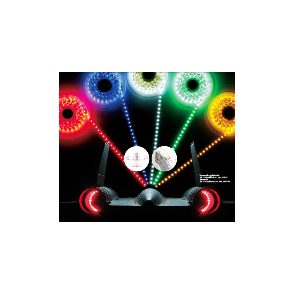 Jamara LED Stips colore BLU, 10 cm = 6 LED (art. 179972)