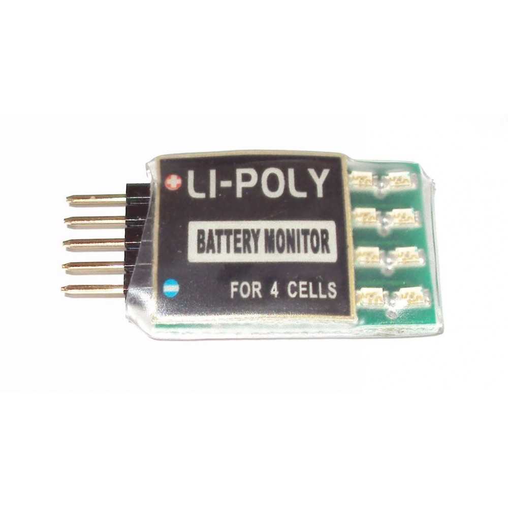 Mantua Model Mini Li-po tester 1-4 celle con Led (art. 4692)