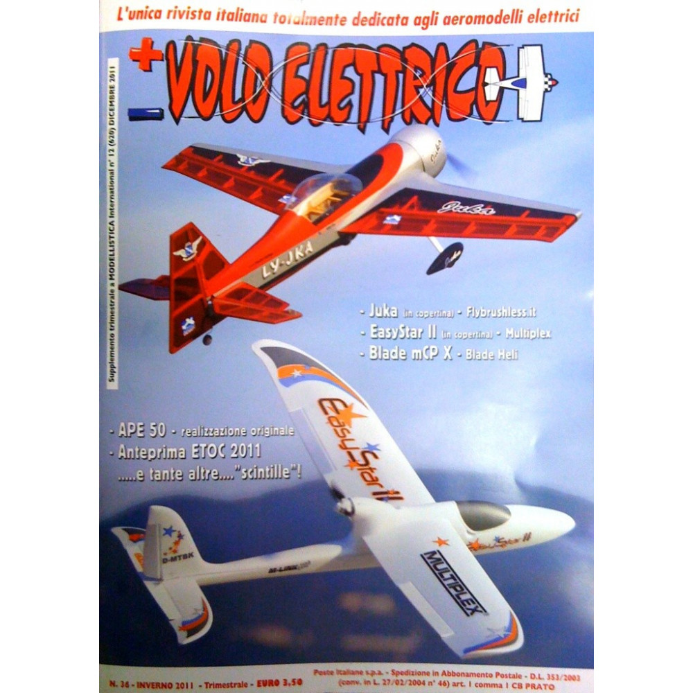 Volo Elettrico Rivista di modellismo N°36 Inverno 2011