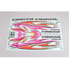 Tamiya Foglio adesivi Tribal Flame Design 30x21cm (art TA53840)