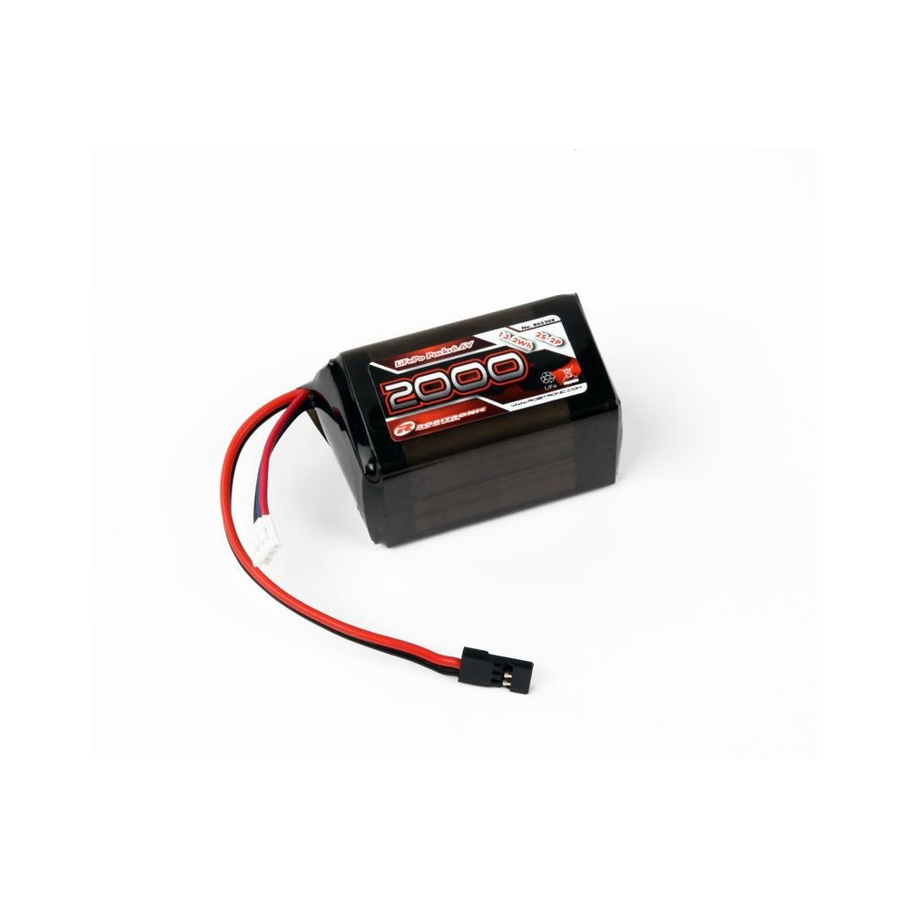 Robitronic Batteria Rx pack Li-Fe 2/3A Hump 2000mAh 6,6V (art. R05208)