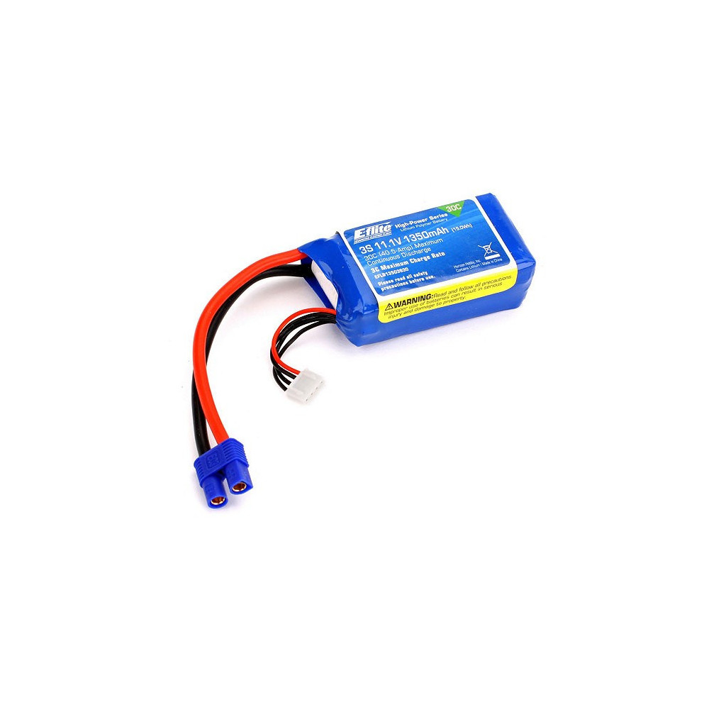 E-flite Batteria Li-Po 3S 11,1V 1350mAh 30C (art. EFLB13503S30)