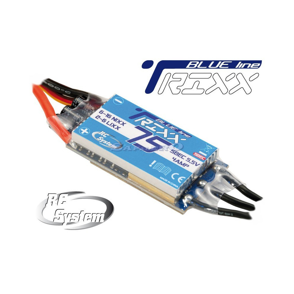 Rc System Regolatore Trixx Blue Line 75Amp SBEC 5,5V/4A (art. RCSC0227)