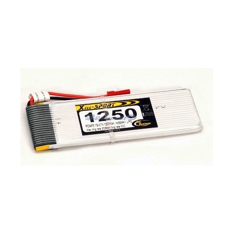 Rc System Batteria Lipo 3,7V 1250mAh (art. RC3475L)