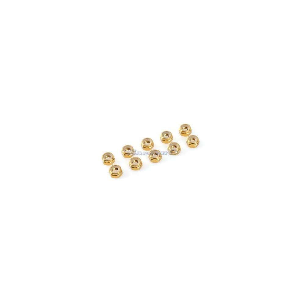 Hobbico Dado Autobloccante Esagonale M4 Gold 10 pezzi (art. GF-0400-040)