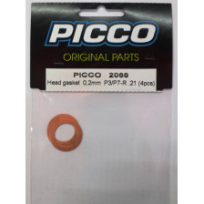 Picco Guarnizione testa per Torque / Boost spessore 0,2mm 4 pezzi (art. 2068)