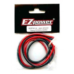 EZpower Cavo silicone 14 AWG 3,2mm Rosso-Nero 1mt (art. EZPW14)