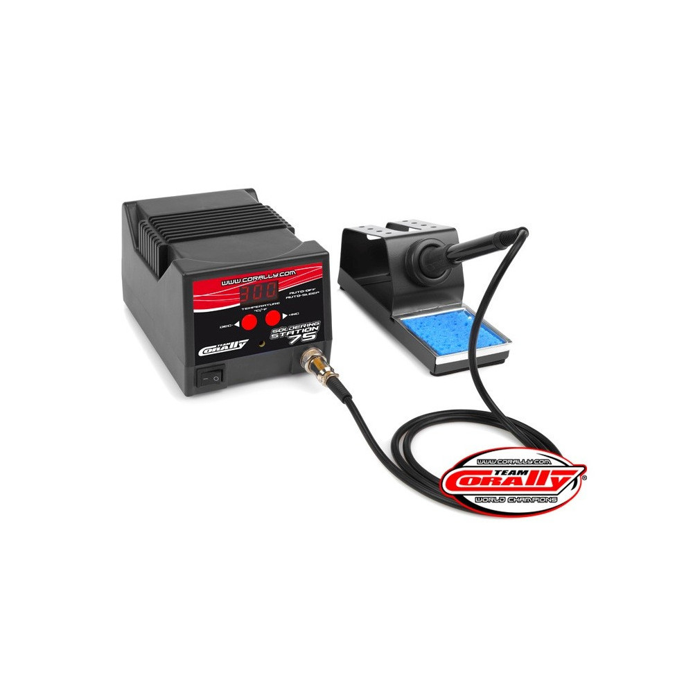 Team Corally Stazione di Saldatura a stagno Potenza 75W - 450°C Input 230V-50Hz Euro Plug (art. COR48512.EU)