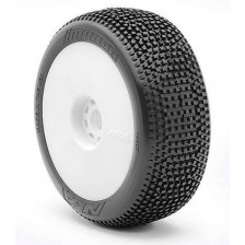AKA Gomme 1/8 Buggy IMPACT Soft LONG WEAR su cerchio (art. AKA14007XRW)