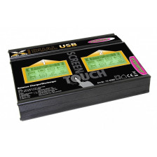 Jamara Caricabatterie X-Peak Dual 100 Touch USB 12/220V (art. 153090)