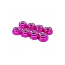 HobbyPro Dadi autobloccanti M3 Alluminio Viola 8 pz (art. HM3PU)