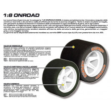 GRP Coppia gomme 35Sh Anteriore per Mugen-Kyosho bianco (art. GAJ35S)