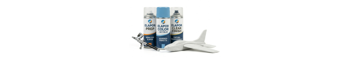 Vernici Spray per Elapor ed Espansi RC | Casa del Modellismo